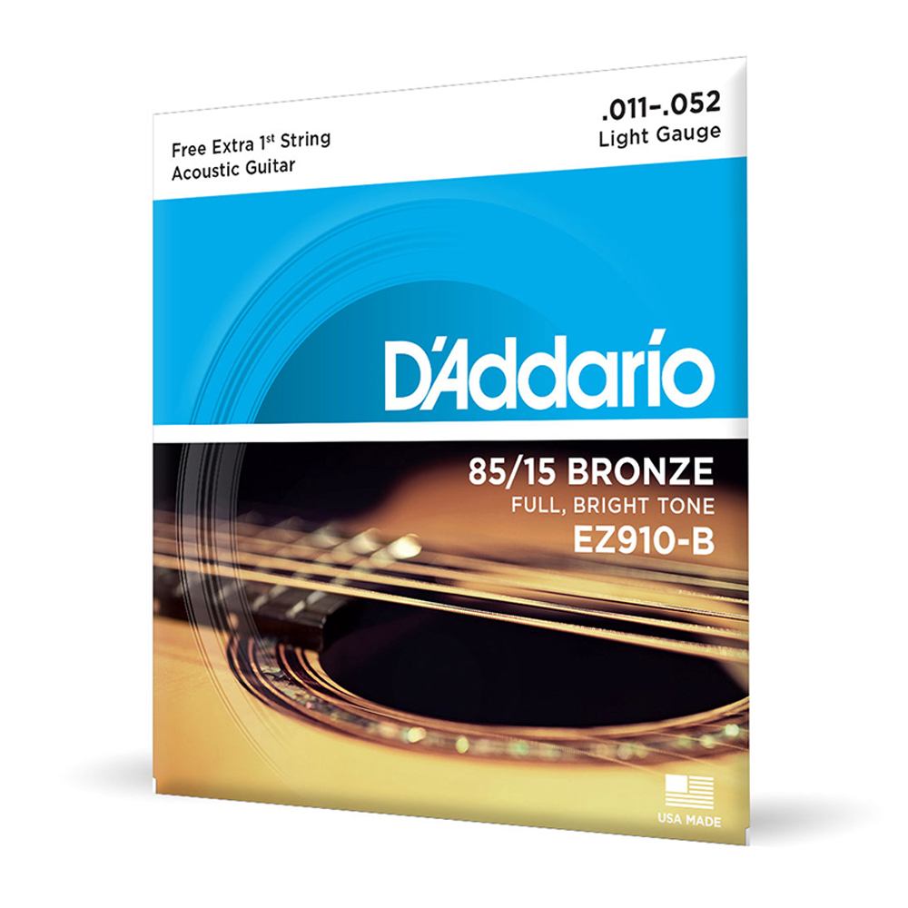 ENCORDOAMENTO P/ VIOLÃO AÇO .011 D'ADDARIO EZ910 - PARARELA