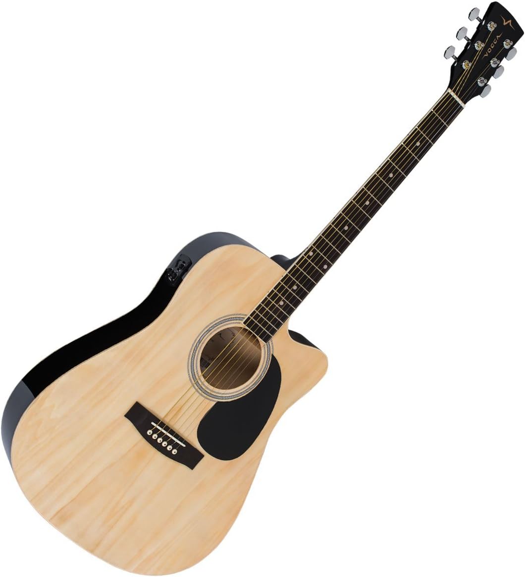 VIOLÃO ELETRICO VOGGA FOLK VCK370 NATURAL