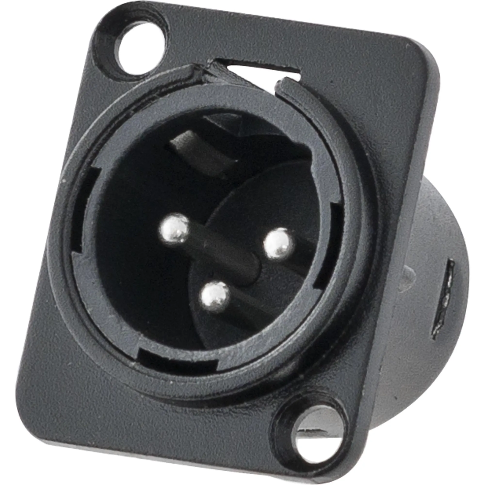 CONECTOR XLR MACHO PAINEL 3 POLOS
