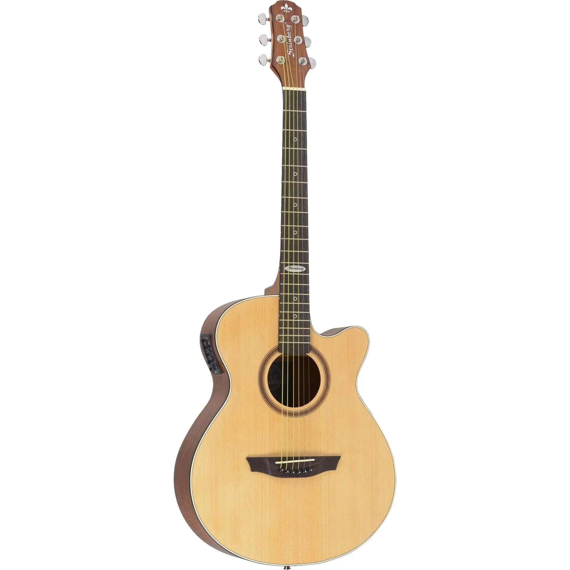 VIOLÃO ELETRICO STRINBERG SA200C AÇO FOSCO NATURAL SATIN - Imagem 1