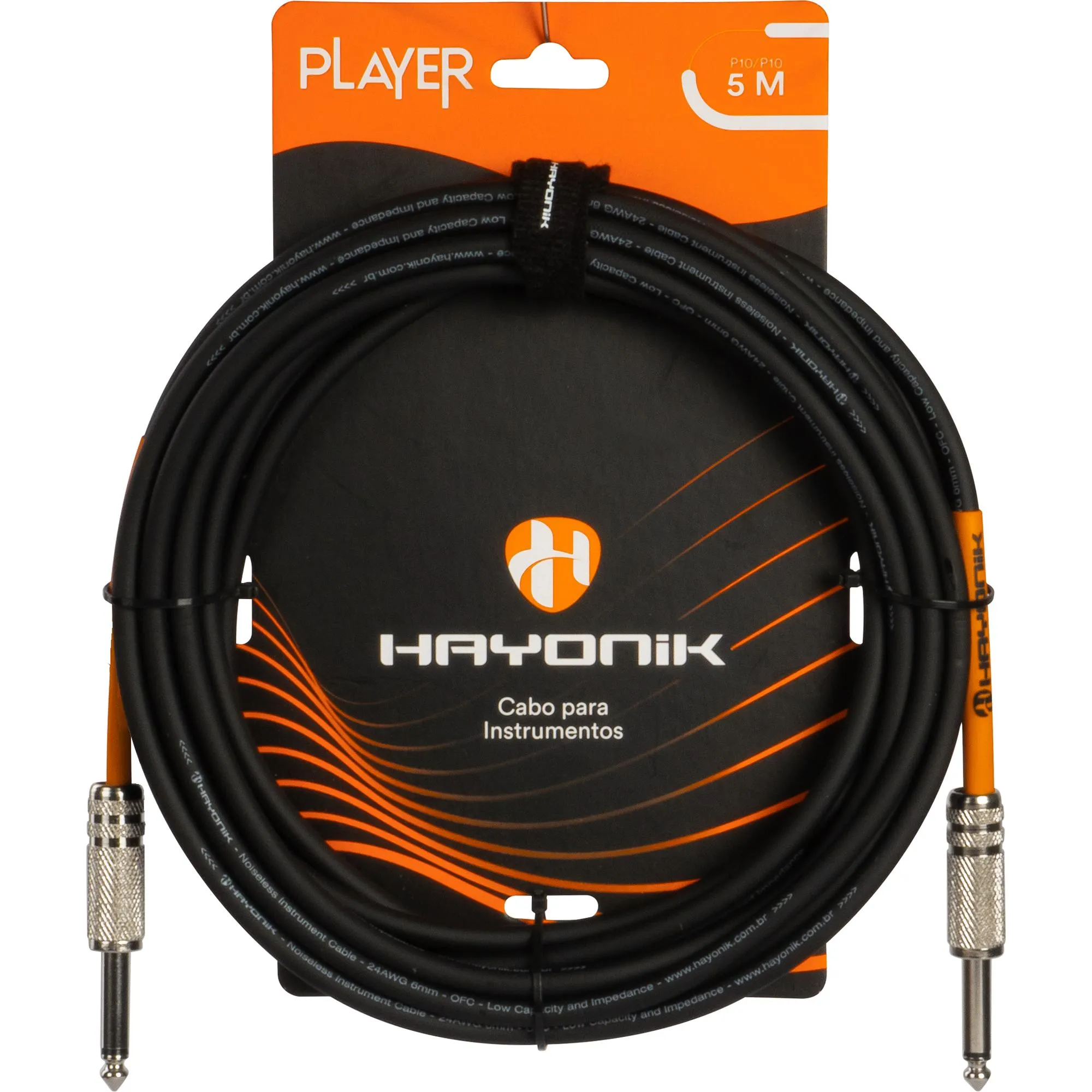 CABO P/ INSTRUMENTO P10 X P10 PRETO 5MT